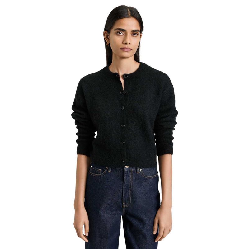 Veronika Maine Brushed Alpaca Wool Blend Cardigan image number 0